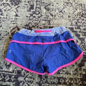 Ivivva Size 12 Girl’s Hot Pink and Royal Blue Speed Up Shorts Preppy Activewear